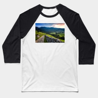 Sunset on a Spanish rural road Baseball T-Shirt